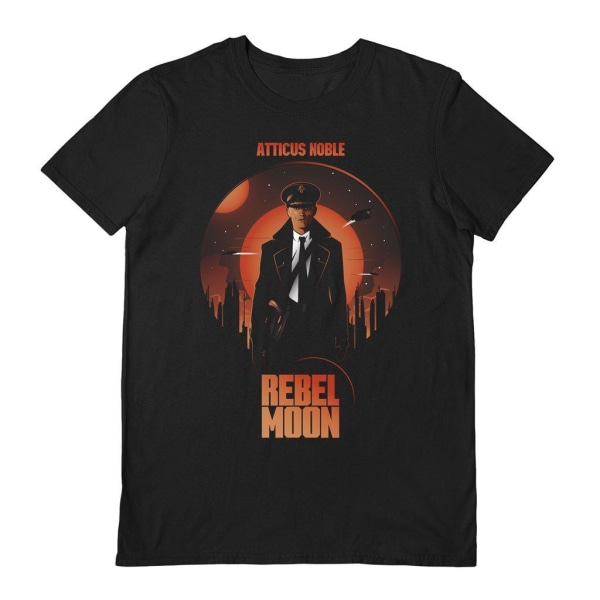 Rebel Moon Unisex Adult Atticus Noble T-shirt M Svart/Orange Black/Orange M