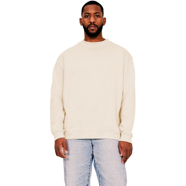 Casual Classics Herr Ringspun Bomull Förlängd Halsringning Oversize Ecru XS