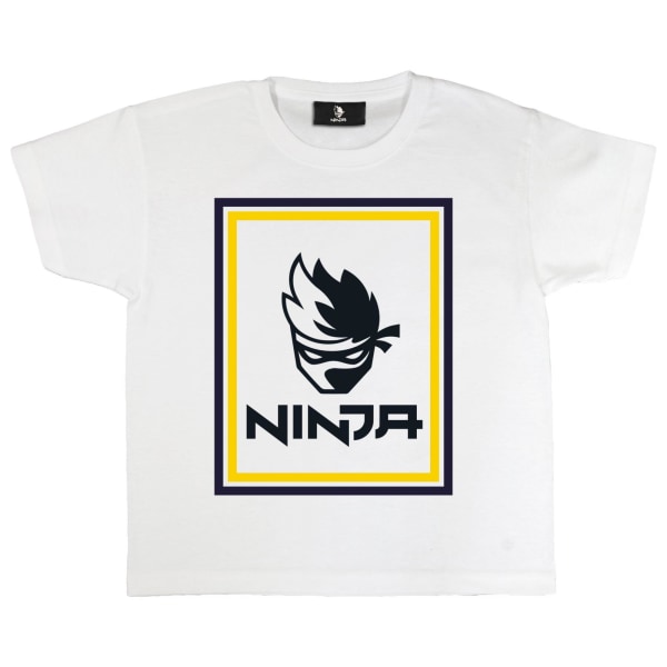 Ninja Girls Logo T-Shirt 9-10 år Vit White 9-10 Years