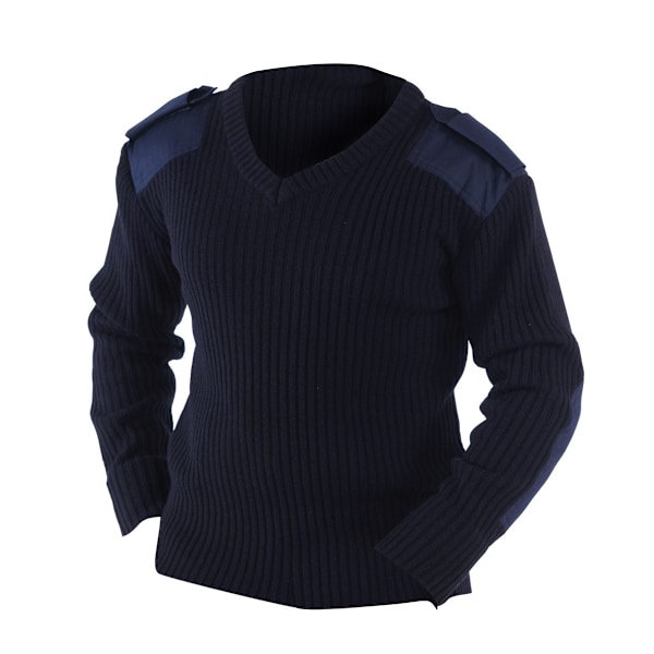 Yoko Herr V-ringad NATO Säkerhetströja / Arbetskläder M Marinblå Navy Blue M
