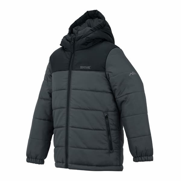 Regatta Lofthouse vadderad jacka för barn 10-11 år Svart Black/Seal Grey 10-11 Years