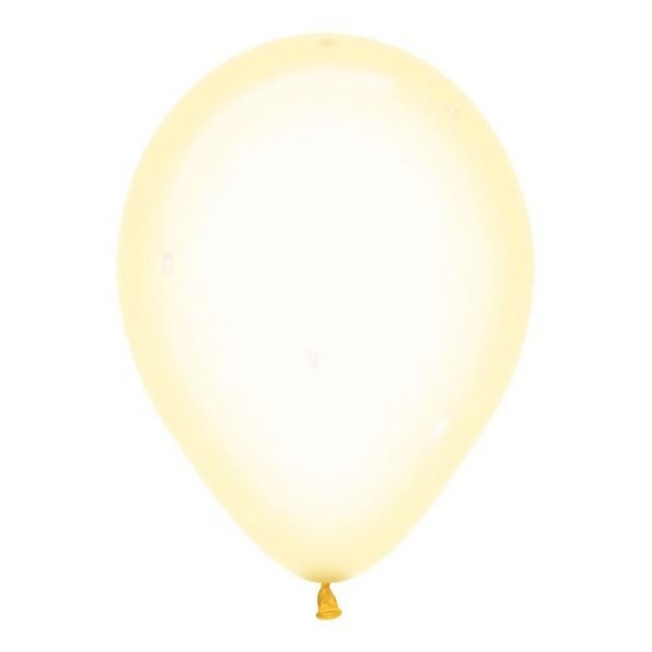 Amscan Sempertex Crystal Pastell Latex Ballonger (Förpackning om 50) En Yellow One Size