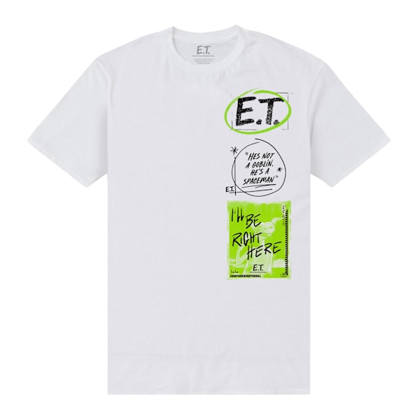 E.T. the Extra-Terrestrial Unisex Vuxen He´s A Spaceman T-Shirt White L