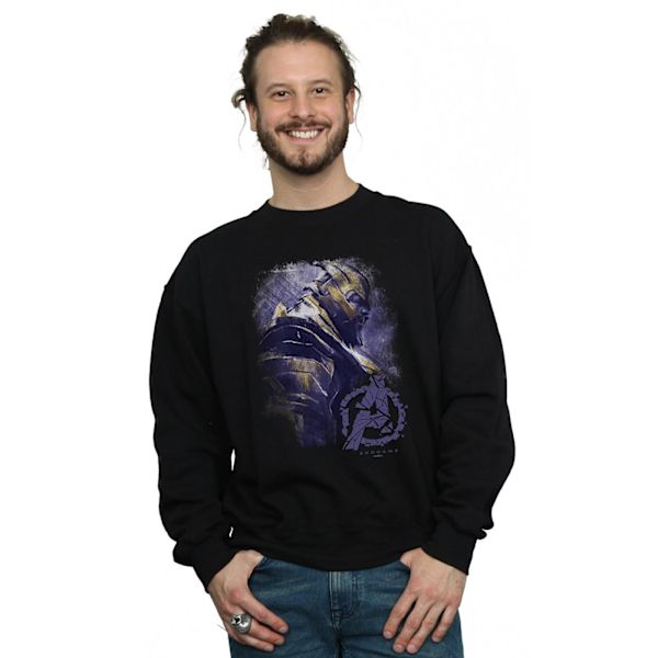 Marvel Mens Avengers Endgame Thanos Borstad Sweatshirt 5XL Svart Black 5XL