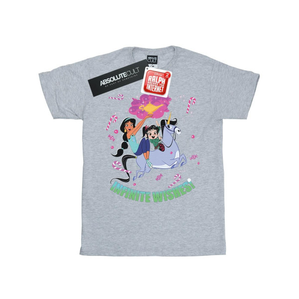 Disney Womens/Ladies Wreck It Ralph Jasmine And Vanellope Cotto Sports Grey M