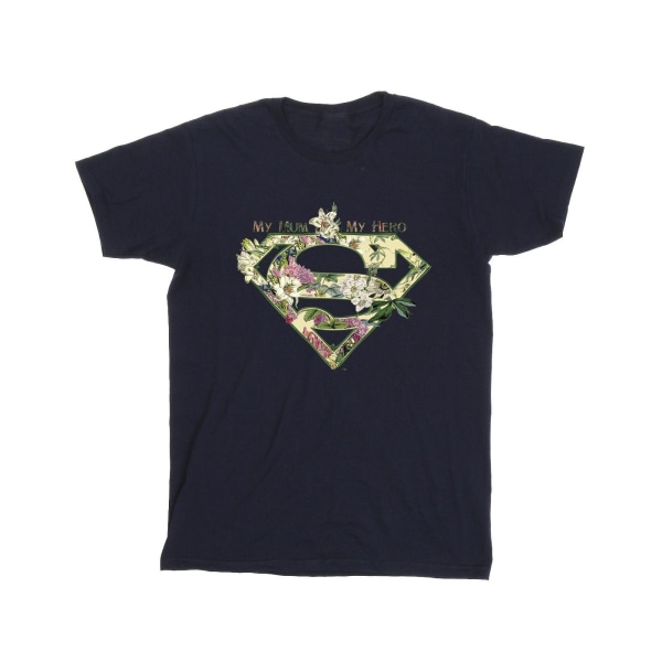DC Comics Boys Superman My Mum My Hero T-shirt 7-8 Years Navy B Navy Blue 7-8 Years
