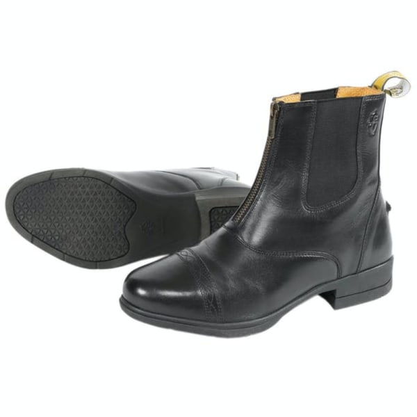 Moretta Barn/Barn Rosetta Läder Paddock Boots 9,5 UK Chi Black 9.5 UK Child