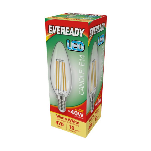 Eveready E14/SES LED-ljuslampa One Size Vit White One Size