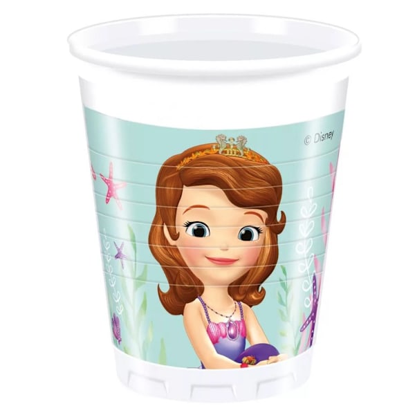 Sofia The First Engångsplastmugg (Förpackning om 8) En Storlek Flerfärgad Multicoloured One Size