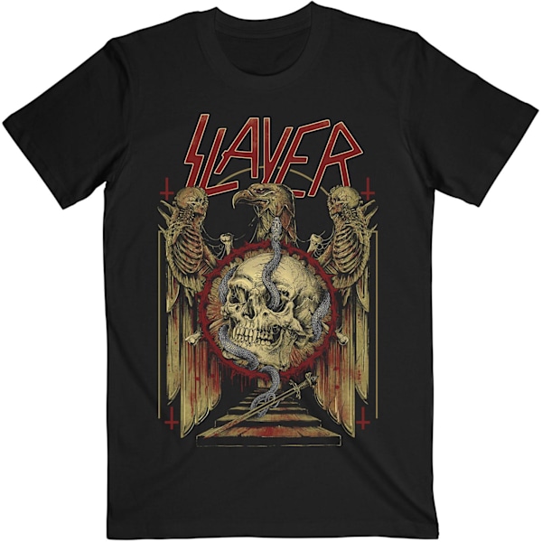 Slayer Unisex Vuxen Eagle & Serpent T-Shirt XL Svart Black XL