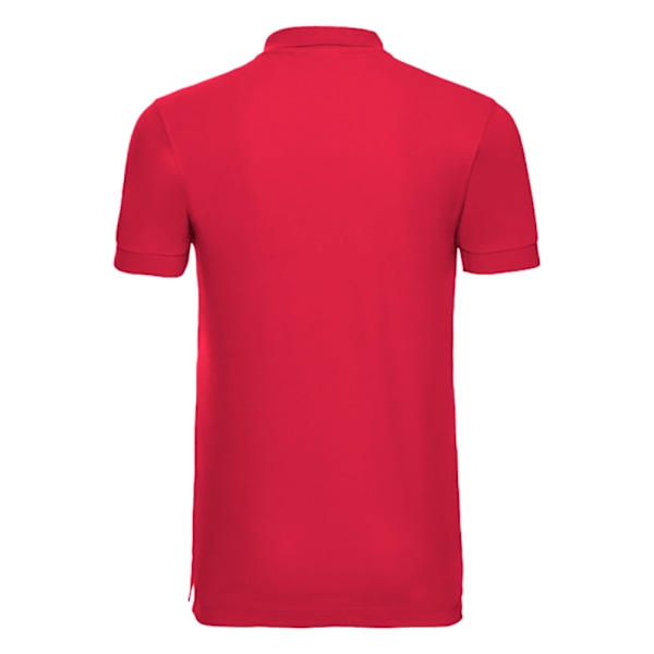 Russell Herr Stretch Kortärmad Poloskjorta 2XL Klassisk Röd Classic Red 2XL