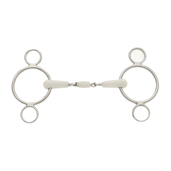 Lorina Flexi Peanut Joint 2 Ring Continental Hästbett 5.5in Si Silver 5.5in