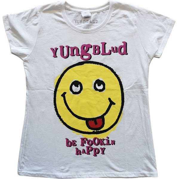 Yungblud Dam/Dam Raver Smile Bomull T-shirt XXL Vit White XXL