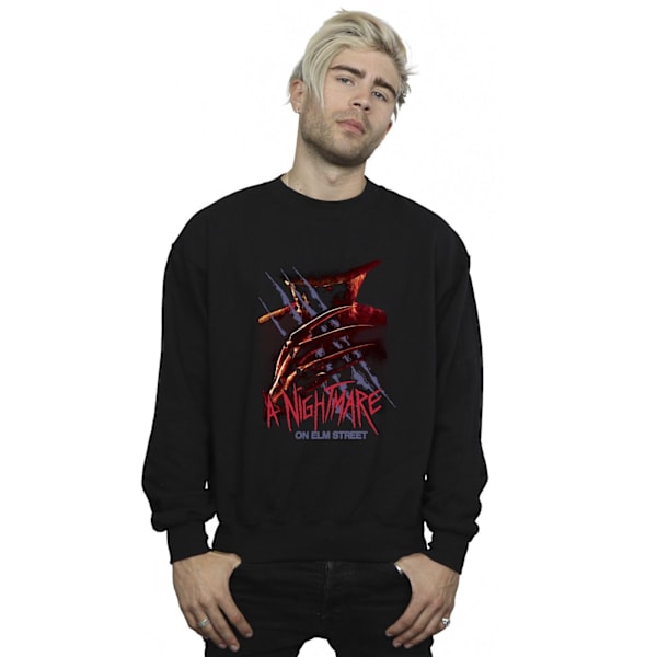 A Nightmare On Elm Street Herr Freddy Claw Sweatshirt 4XL Svart Black 4XL