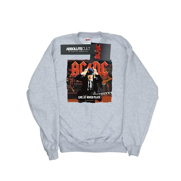 AC/DC Live At River Plate Columbia Records Sweatshirt S Sp Sports Grey S