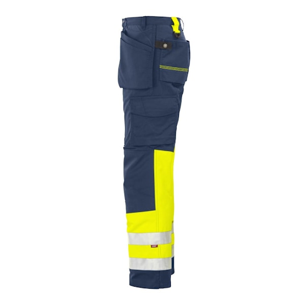 Projob Herr High-Vis Cargo Byxor 38R Gul/Marinblå Yellow/Navy 38R