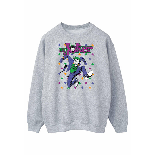 DC Comics Herr Batman Joker Cards Jump Sweatshirt L Sports Grey Sports Grey L