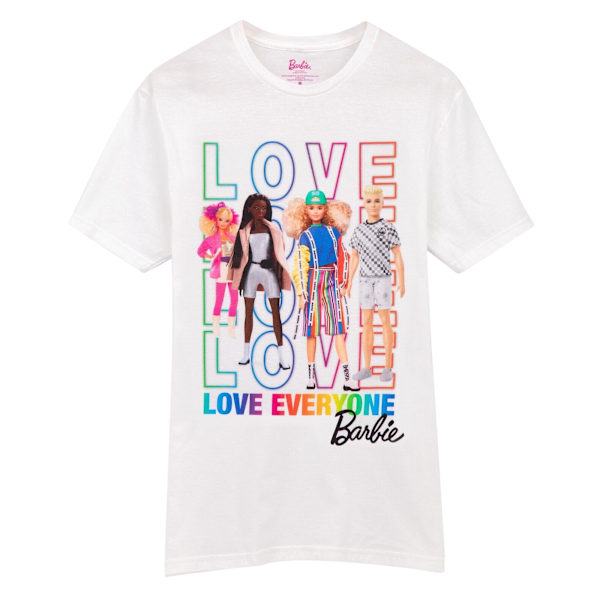 Barbie Dam/Dam Love Everyone Pride T-Shirt 12 UK Vit White 12 UK