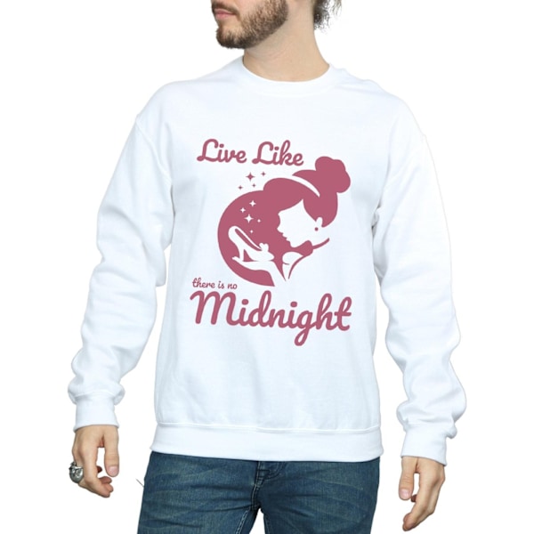 Disney Princess Mens Cinderella No Midnight Sweatshirt XXL Vit White XXL