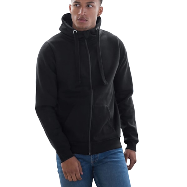 AWDis Just Hoods Mens Graduate Heavyweight Full Zip Hoodie 3XL Jet Black 3XL