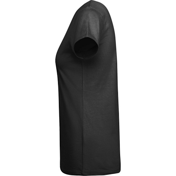 Roly Breda T-shirt med korta ärmar för dam, storlek L, svart Solid Black L