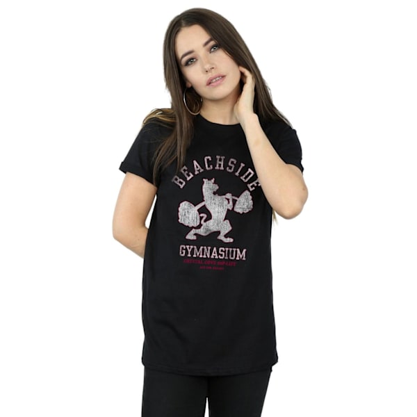 Scooby Doo Dam/Kvinnor Beachside Gymnasium Bomull Boyfriend T Black 3XL