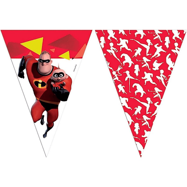 The Incredibles Vimpelbanderoll En Storlek Röd/Vit/Svart Red/White/Black One Size