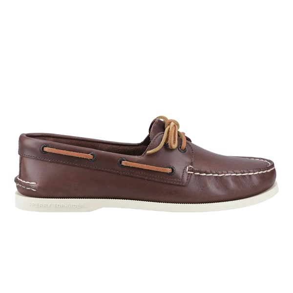 Sperry Herr Äkta Läder 2 Öljetter Båtskor 9 UK Brun Brown 9 UK