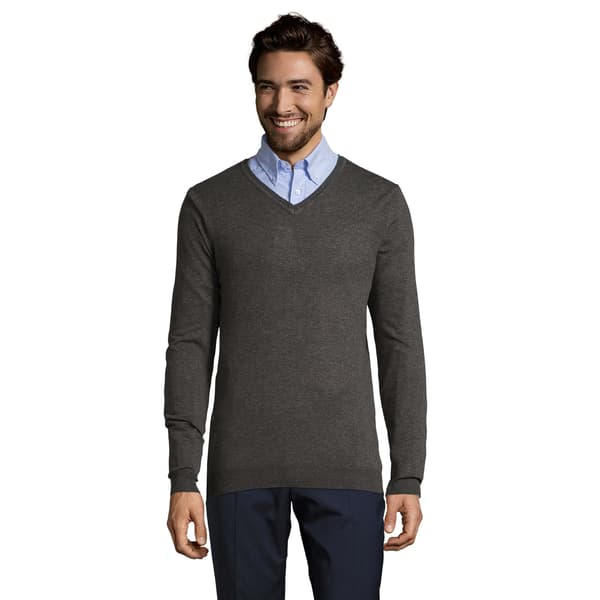 SOLS Herr Glory V-ringad tröja S Charcoal Marl Charcoal Marl S