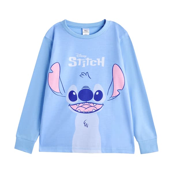Lilo & Stitch Flickor Stitch & Angel Lång Pyjamas Set (2-pack) Pink/Blue 7-8 Years