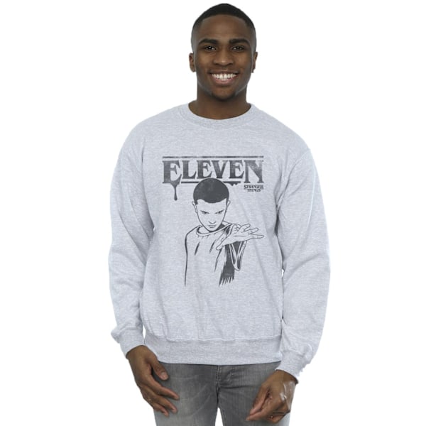 Netflix Stranger Things Dark Eleven Sweatshirt 3XL Sport Sports Grey 3XL