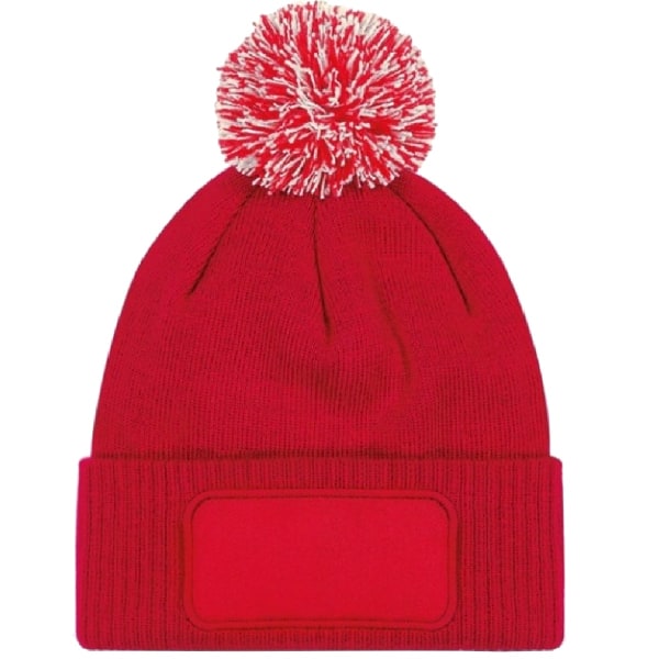 Beechfield Unisex Adults Snowstar Printers Beanie One Size Clas Classic Red/Off White One Size