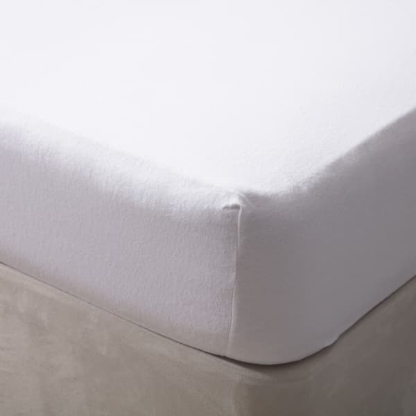 Belledorm Jersey Bomullslakan Dubbel Vit White Double