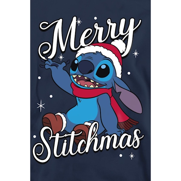 Lilo & Stitch Unisex Vuxen Merry Stitchmas Sweatshirt XL Marinblå Navy XL