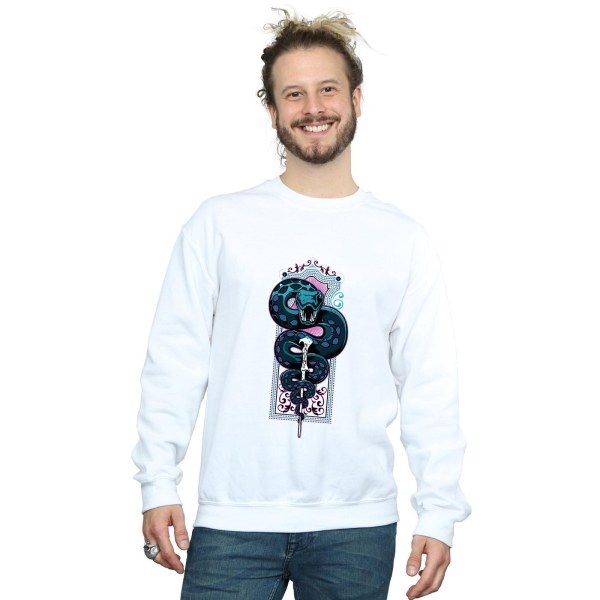 Harry Potter Neon Nagini Sweatshirt för män, S, vit White S