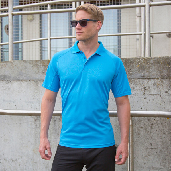 Spiro Unisex Vuxen Impact Performance Aircool Poloshirt XL Oc Ocean Blue XL