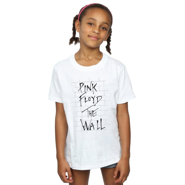 Pink Floyd Girls The Wall Bomull T-shirt 9-11 år Vit White 9-11 Years