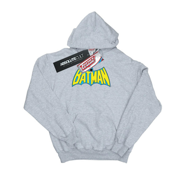 DC Comics Dam/Kvinnor Batman Retro Logo Hoodie XXL Heather Grå Heather Grey XXL