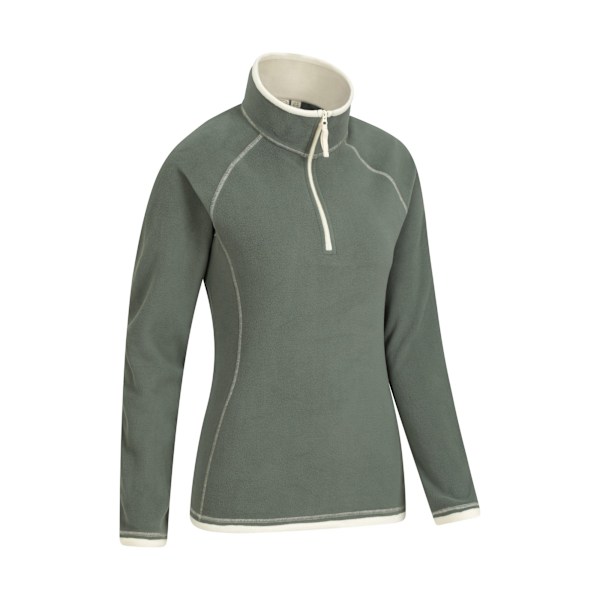 Mountain Warehouse Dam/Damer Montana Halvzip Fleece Top 16 Dark Green 16 UK