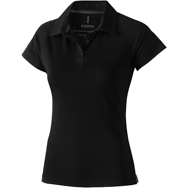 Elevate Dam/Kvinnor Ottawa Kortärmad Dam Poloshirt M Solid B Solid Black M