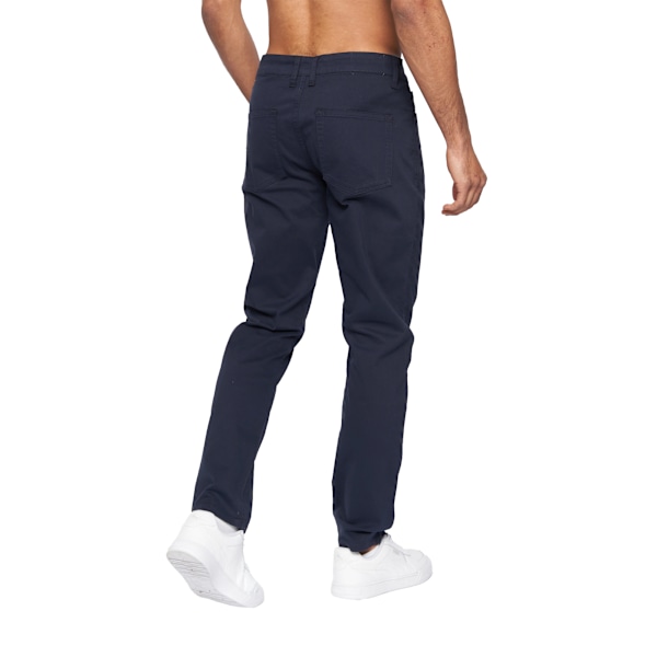 Duck and Cover Herr Franztown Slim Chinos 36S Marinblå Navy 36S