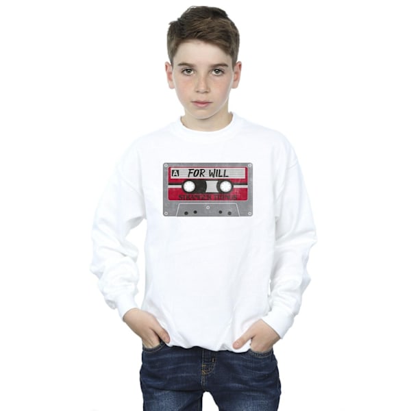 Netflix Boys Stranger Things Kassett För Will Sweatshirt 12-13 White 12-13 Years