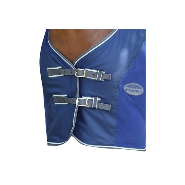 Weatherbeeta Fleece Cooler Standard Neck Turnout Rug 5ft 6 Dark Dark Blue/Grey/White 5ft 6