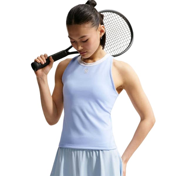 Nike Dam Avancerad Performance Linne Topp 14 UK Blå Blue 14 UK