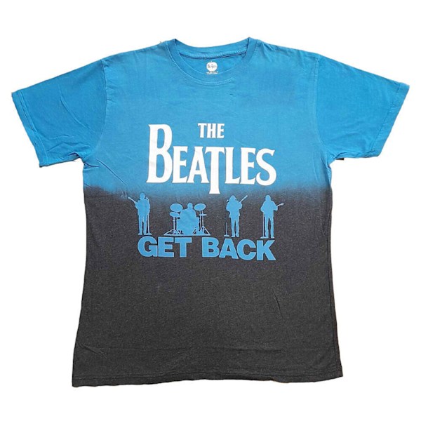The Beatles Unisex Adult Get Back Dip Dye T-Shirt M Blå/Svart Blue/Black M