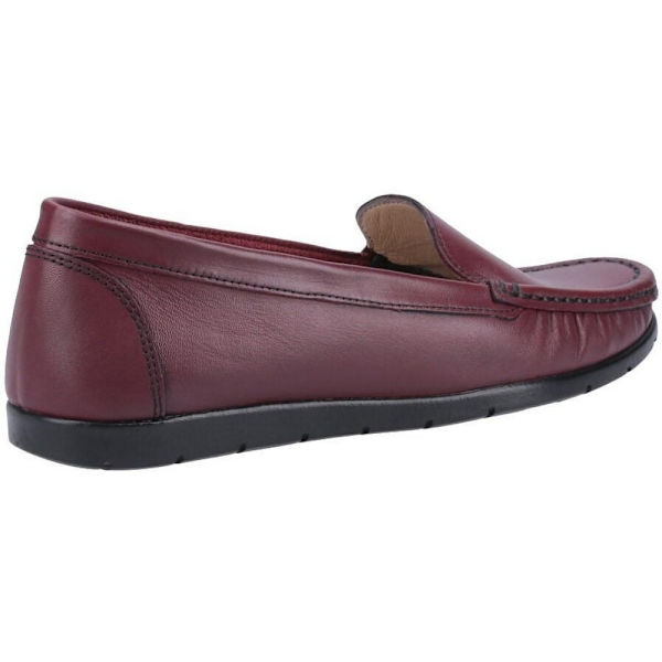 Fleet & Foster Dam/Dam Tiggy Läder Loafers 4 UK Vin Wine 4 UK