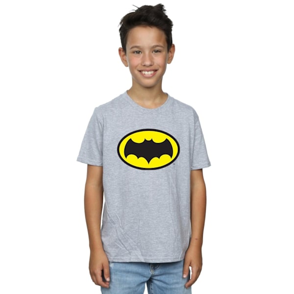 DC Comics Boys Batman TV-serie logotyp T-shirt 12-13 år Sport Sports Grey 12-13 Years