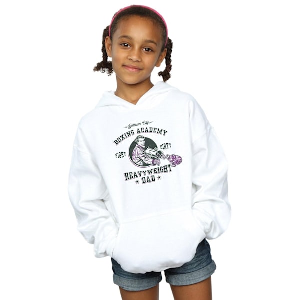 DC Comics Girls Batman Heavyweight Dad Hoodie 12-13 år Vit White 12-13 Years