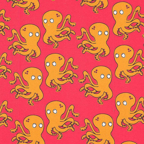 Lazy Jacks Bläckfisk Diskhandduk (2-pack) One Size Röd Red One Size