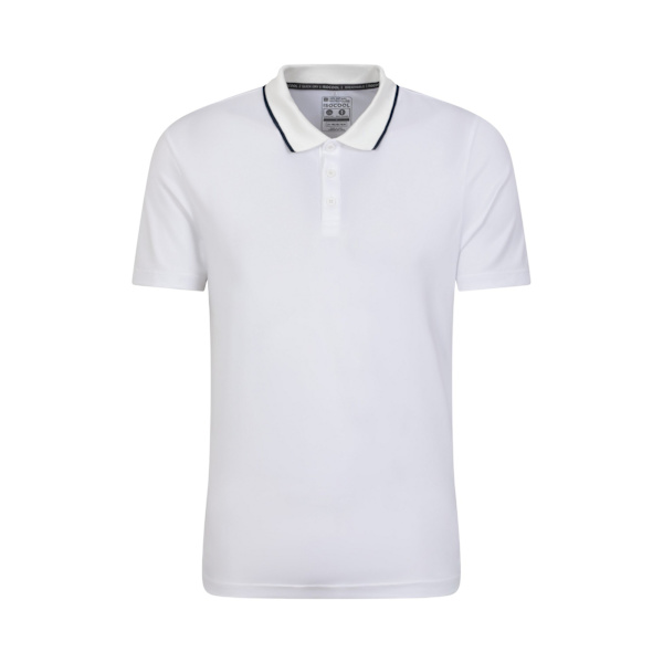Mountain Warehouse Herr Tournament IsoCool Poloskjorta L Vit White L